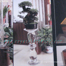 K9 Grand pilier de cristal pour pot de fleurs